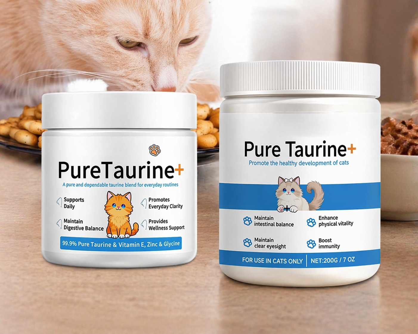 Duo Bien-être Chat – Taurine & Supplément Quotidien
