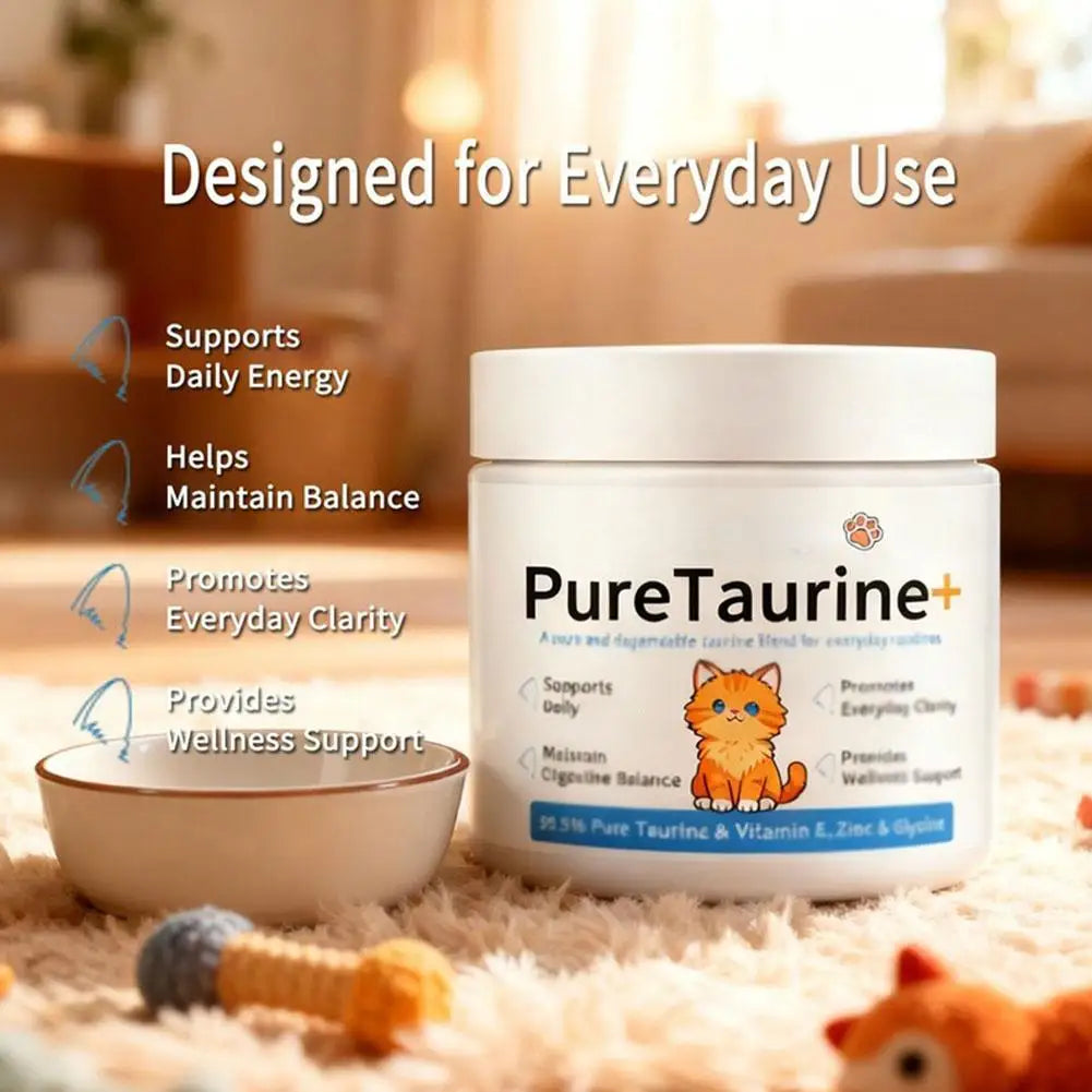 Taurine pure 99,9% pour chat – Santé cœur & vision | Yo Wel