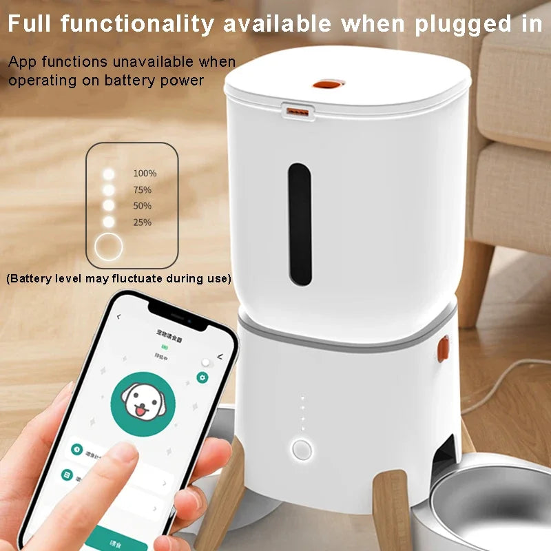 Mangeoire automatique programmable pour chats — App & vocal personnalisé