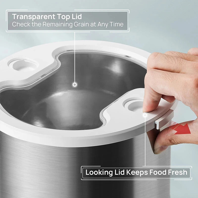 Mangeoire automatique inox pour chats — Double repas & app WiFi