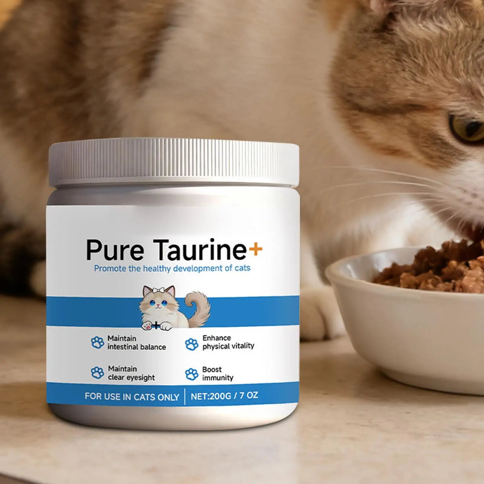 Supplément nutritionnel quotidien pour chats – 200g | Mobilité & vitalité