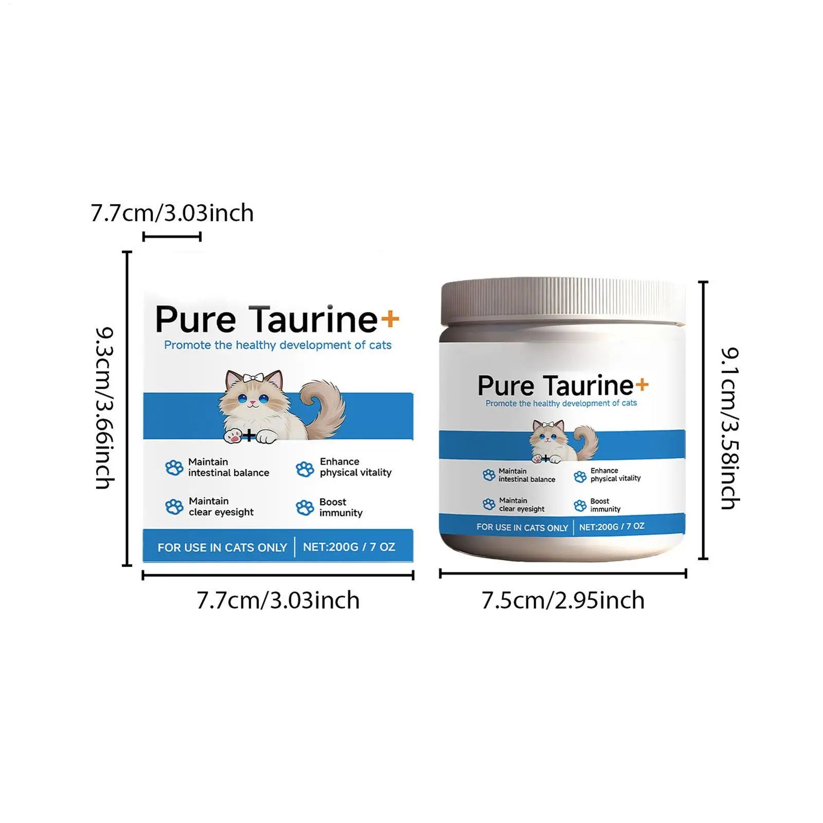 Supplément nutritionnel quotidien pour chats – 200g | Mobilité & vitalité