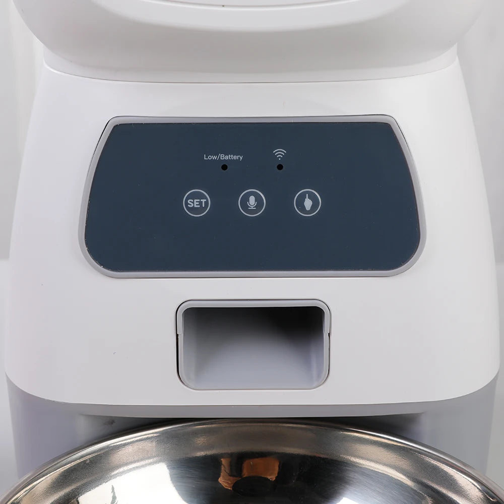 Mangeoire automatique 3,5L WiFi pour chats — Anti-glouton & vocal