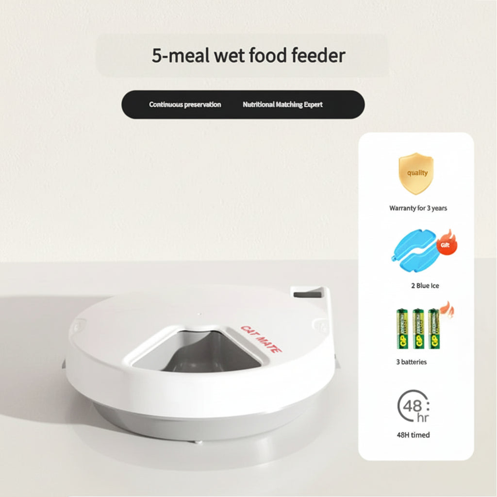 Distributeur automatique de nourriture pour chats – Programmable & intelligent
